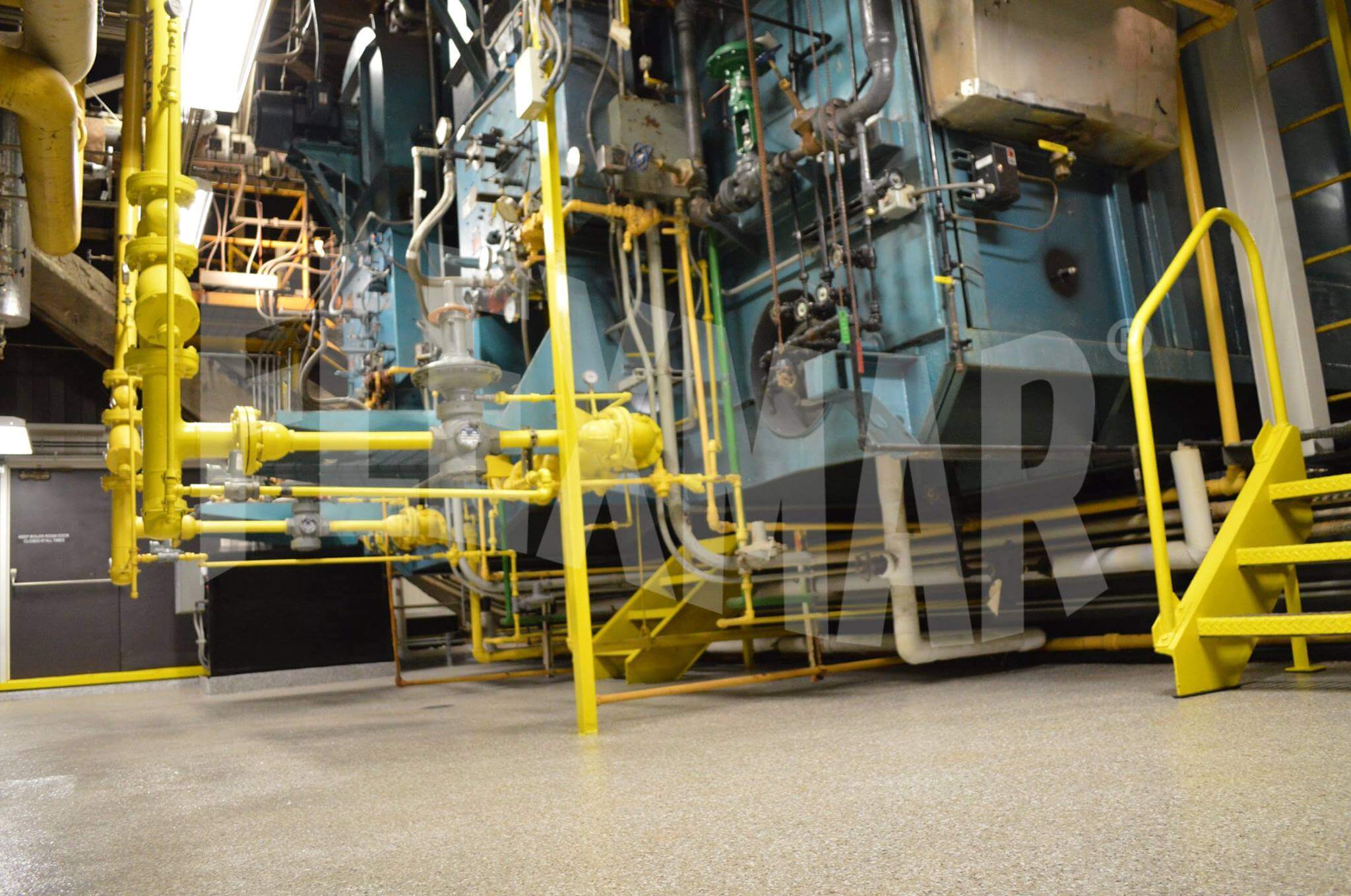 Boiler Room Flooring Flexmar Polyaspartic