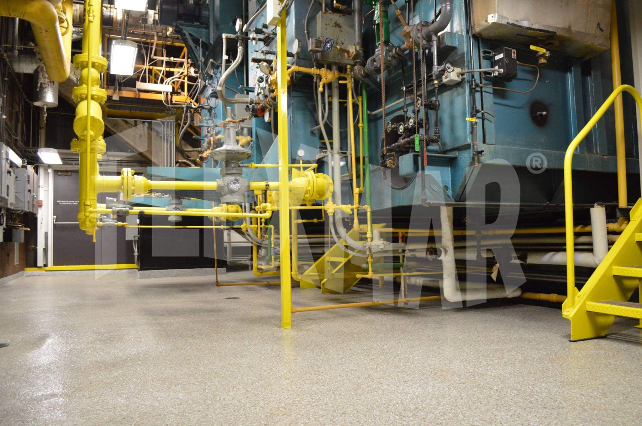 Boiler Room Flooring Flexmar Polyaspartic