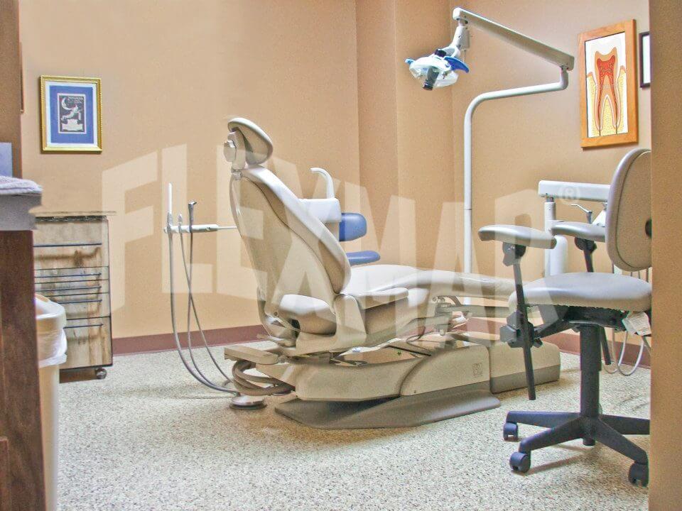 dental office polyaspartic flooring