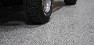 close up garage flooring