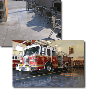 How-It-Looks Flexmar Variegate Polyaspartic Stain-Sealer coatings before and after