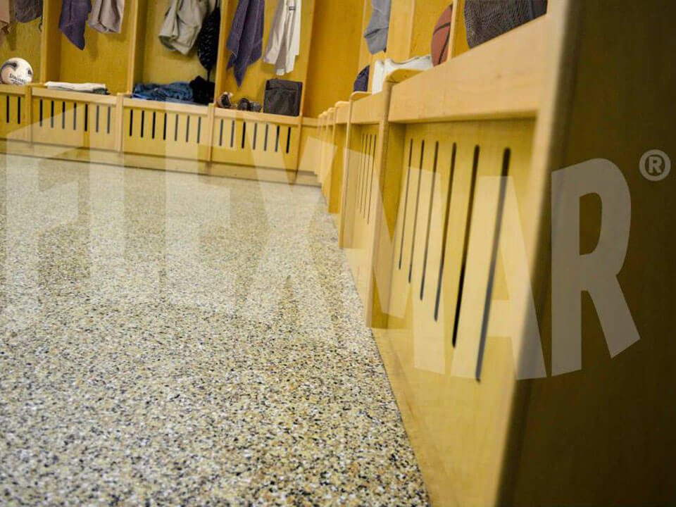 PSU floor Penn State flexmar flooring