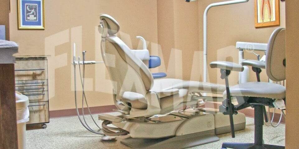 dental office polyaspartic flooring