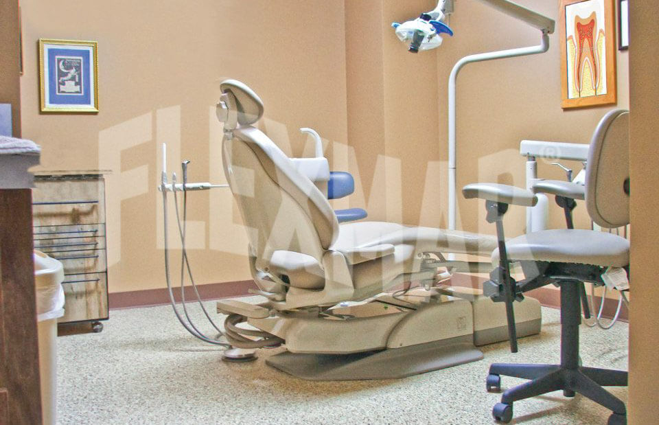 dental office color flake coating