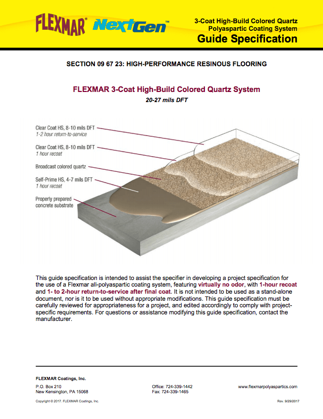 guide specification document example